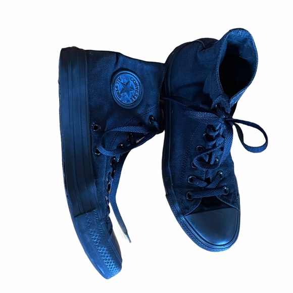 Converse Unisex matte black chuck taylor high tops